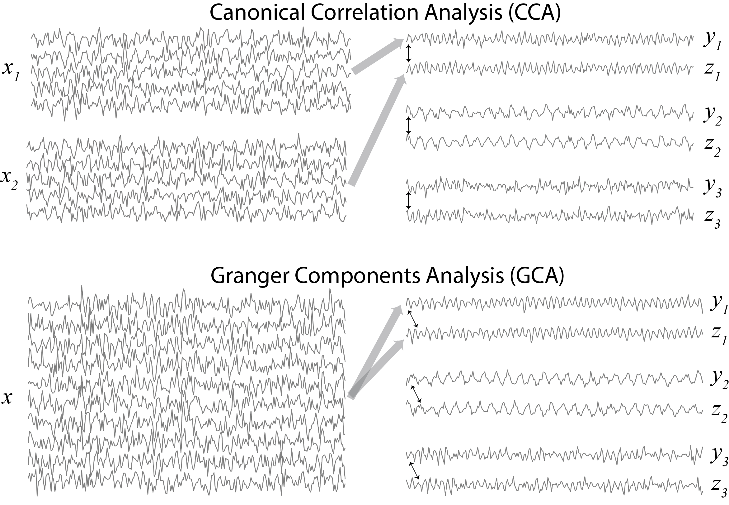 A diagram of Granger Components Analysis